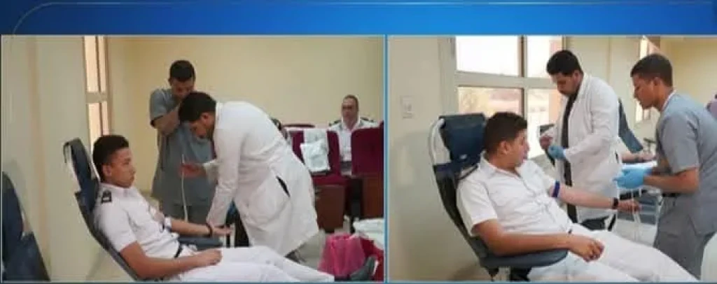 الداخلية:قامت مديرية أمن القاهرة بتنظيم حملة للتبرع بالدم شارك فيها عدد من رجال الشرطة من قوة المديرية.