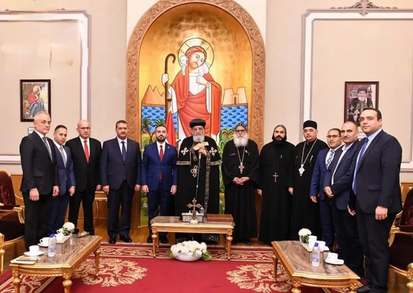 البابا تواضروس يستقبل وزير الأوقاف العراقي للديانات المسيحية والإيزيدية والصابئة المندائية
