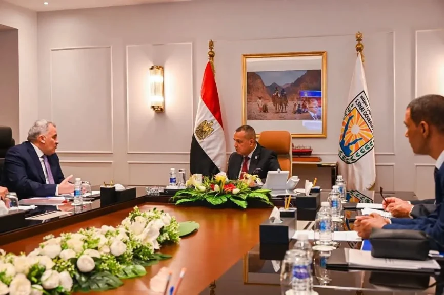 محافظ جنوب سيناء يبحث تطوير قطاع الثروة السمكية