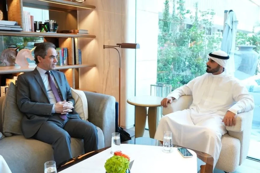 المسلماني يبحث مع الشيخ مبارك الصباح التعاون بين ماسبيرو ومؤسسة الإنتاج بمجلس التعاون الخليجي