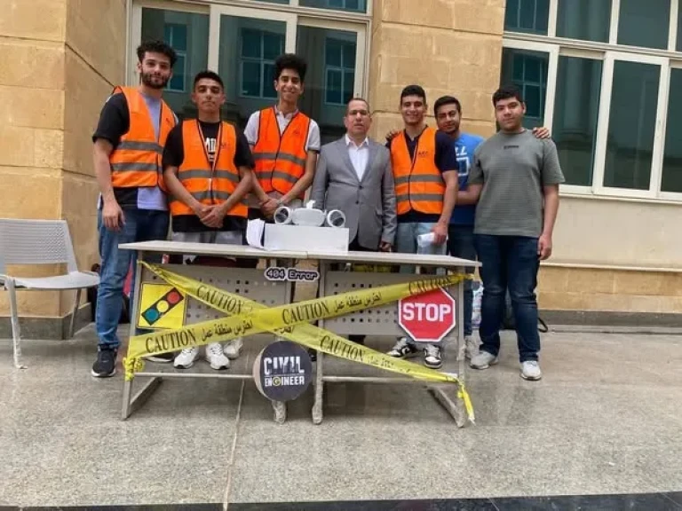 طلاب برنامج تخطيط وتشييد المدن الذكية تشارك فى تنظيم حملة توعوية داخل جامعة المنوفية الأهلية
