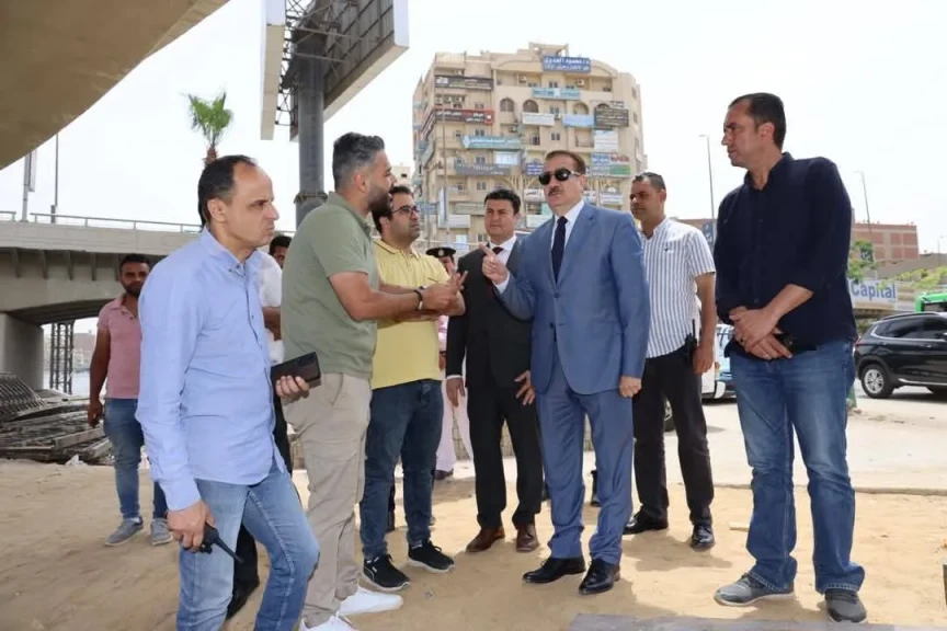 محافظ المنوفية يتفقد أعمال تطوير كورنيش شبين الكوم القديم