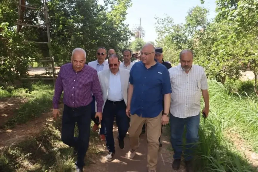 محافظ القليوبية يتفقد مزارع المشمش بالعمار بنطاق مركز طوخ