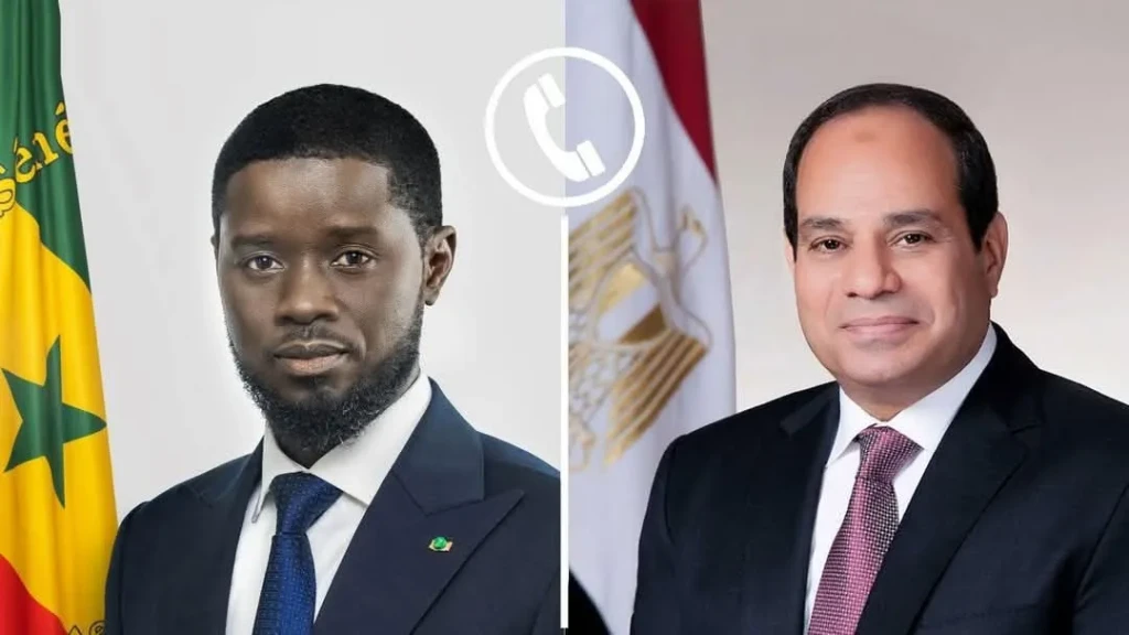 الرئيس السيسي يتلقى اتصالا هاتفيا من الرئيس السنغالي ” باسيرو فايي”