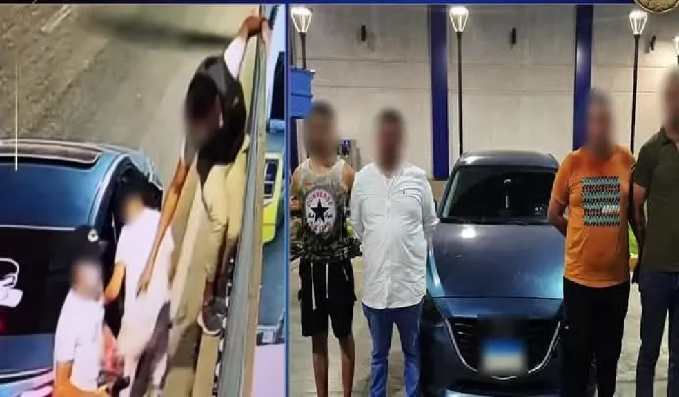 ضبط 4 أشخاص بإلقاء زجاجات على السيارات المتوقفة داخل معرض لتجارة السيارات