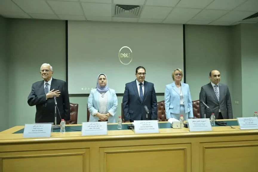 رئيس جامعة القاهرة يوقع مذكرة تفاهم بين المعهد القومى لعلوم الليزر والأكاديمية الأوروبية لأمراض الصوت