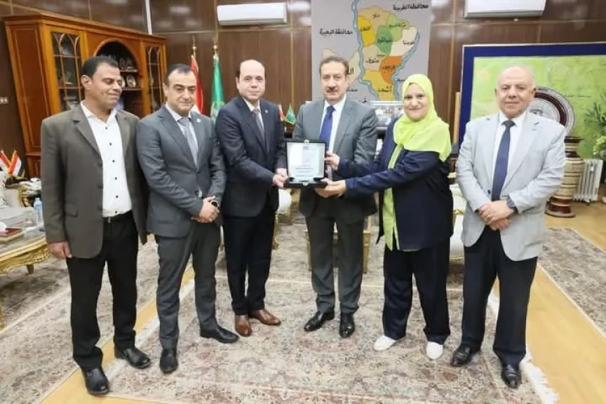 محافظ المنوفية يلتقي وفد جهاز تنمية المشروعات