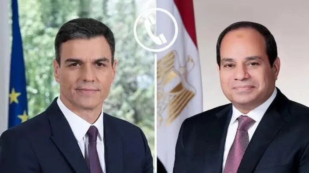الرئيس السيسي يتلقى اتصالاً هاتفياً من رئيس الوزراء الأسباني