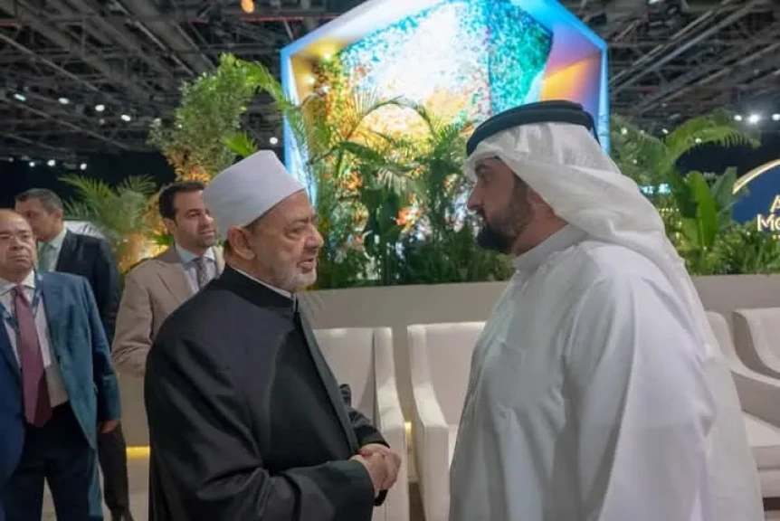شيخ الأزهر يلتقي سمو الشيخ أحمد بن محمد بن راشد آل مكتوم