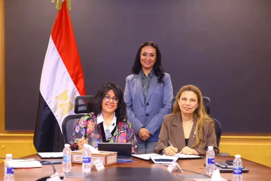 وزيرة التضامن الاجتماعي تشهد توقيع بروتوكول تعاون بين صندوق دعم الصناعات الريفية والبيئية ومؤسسة دلتا لريادة الأعمال المجتمعية