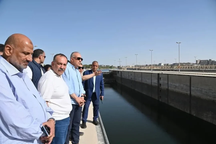 وزير الري يتفقد قناطر أسيوط الجديدة الواقعة على نهر النيل اليوم السبت ٣١ مايو ٢٠٢٥
