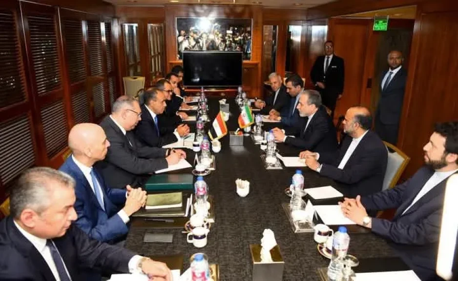 وزير الخارجية يجري مشاورات سياسية مع نظيره الإيراني بالقاهرة