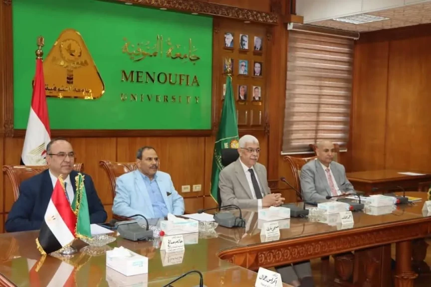 رئيس جامعة المنوفية يراس اللجنة العليا لتكنولوجيا المعلومات والتحول الرقمي المؤسسي