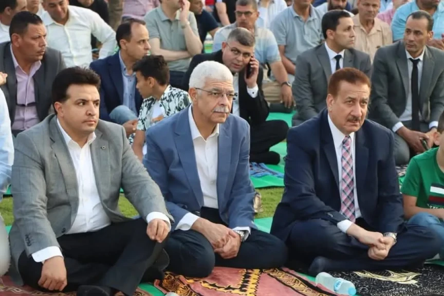 رئيس جامعة المنوفية ومحافظ المنوفية يؤديان شعائر صلاة عيد الأضحى