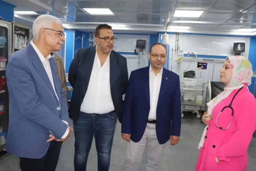 رئيس جامعة المنوفية يتفقد المستشفيات الجامعية في اول  ايام  عيد الأضحى المبارك