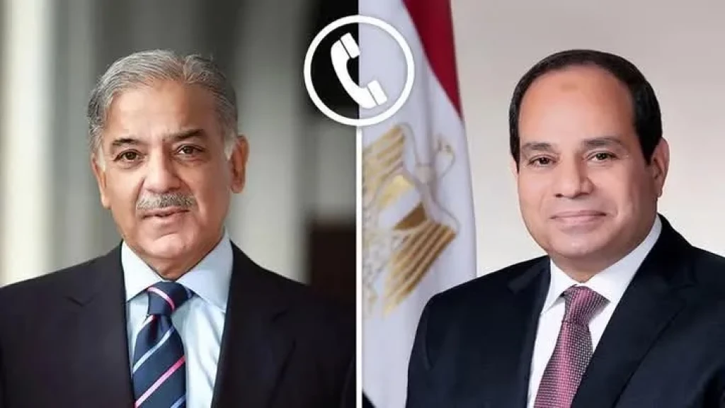 الرئيس السيسي يتلقي اتصالًا هاتفيًا من رئيس الوزراء الباكستاني
