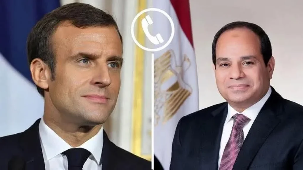 الرئيس السيسي يتلقى اتصالا هاتفيا من الرئيس الفرنسي ” ايمانويل ماكرون”
