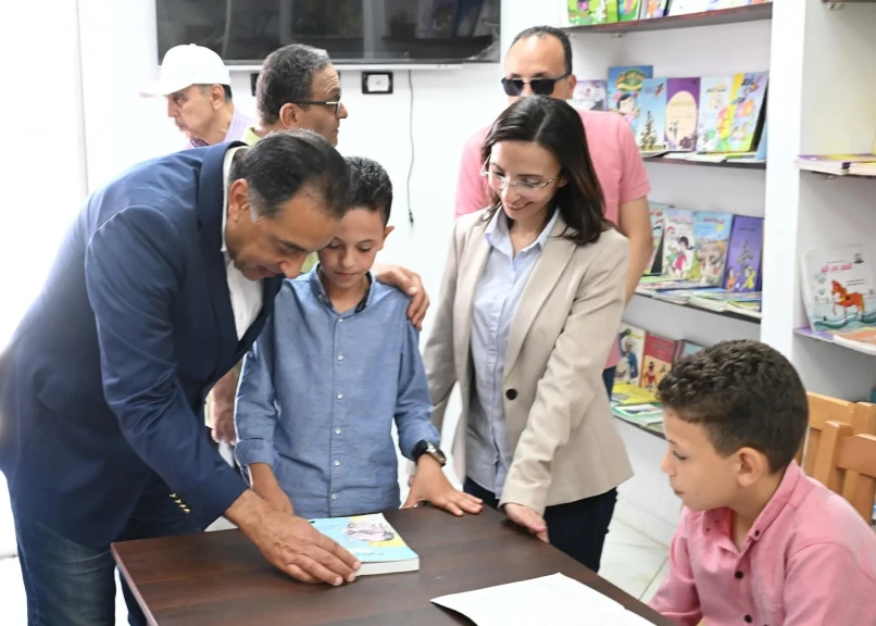 رئيس الوزراء يتفقد مشروع ”كتابك” الثقافي بقرية زاوية صقر بمحافظة البحيرة
