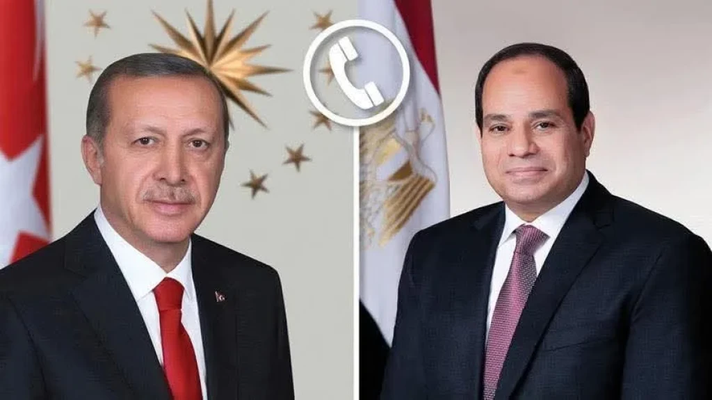 الرئيس السيسي يتلقي اتصالًا هاتفيًا من نظيره التركي