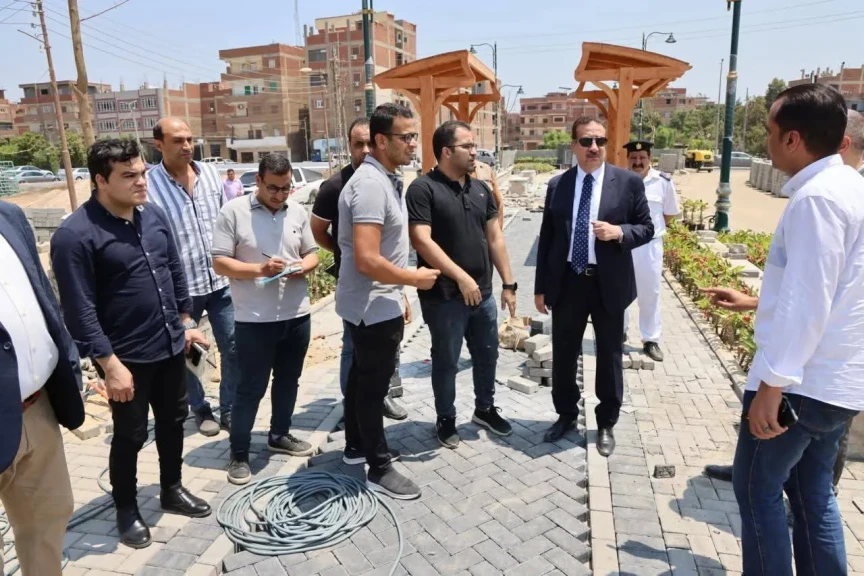 محافظ المنوفية يتابع أعمال التطوير ونسب الإنجاز بمدخل شبين الكوم
