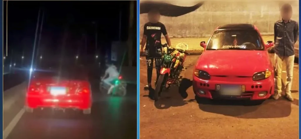 ضبط قائد سيارة ودراجة نارية لقيامهم بتعريض حياة المواطنين للخطر