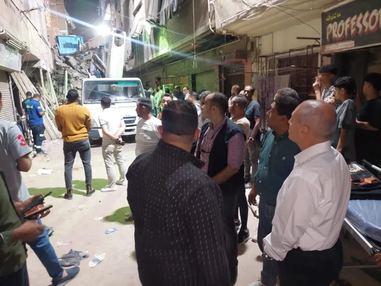 محافظ القاهرة: لجنة هندسية لمعاينة العقارات المحيطة بالعقارين المنهارين بحى حدائق القبة