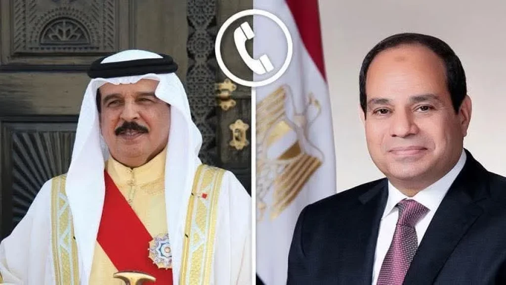 الرئيس السيسي يجري اتصالًا هاتفيًا بملك البحرين