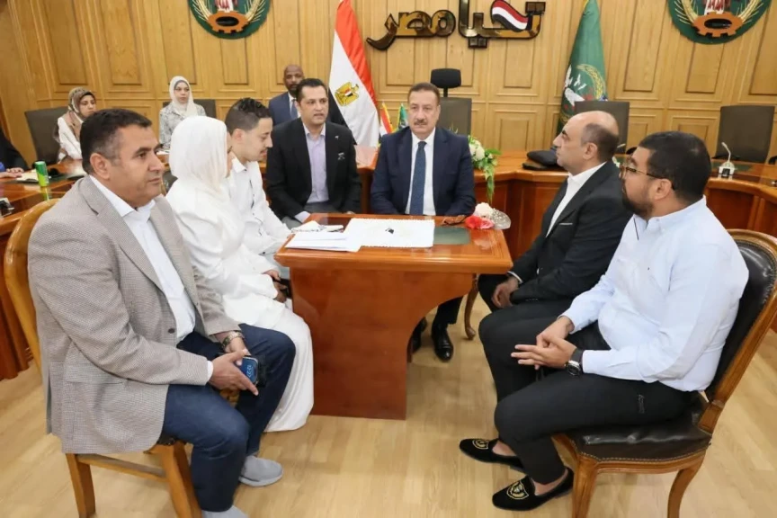 محافظ المنوفية وكيلاً لعروسة يتيمة من مؤسسة تربية البنات بشبين الكوم