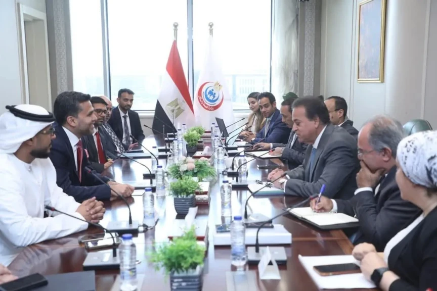 وزير الصحة يبحث فرص الاستثمار الصحي وتوطين الصناعات الطبية في مصر مع رئيس مجلس إدارة ”برجيل القابضة”