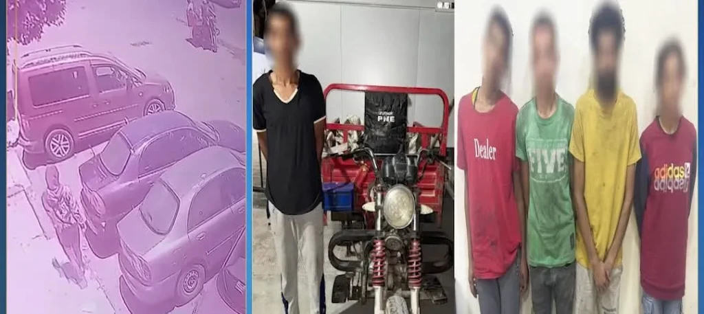 كشف ملابسات مقطع فيديو بقيام بعض الأشخاص بتكسير وسرقة فوانيس سيارة