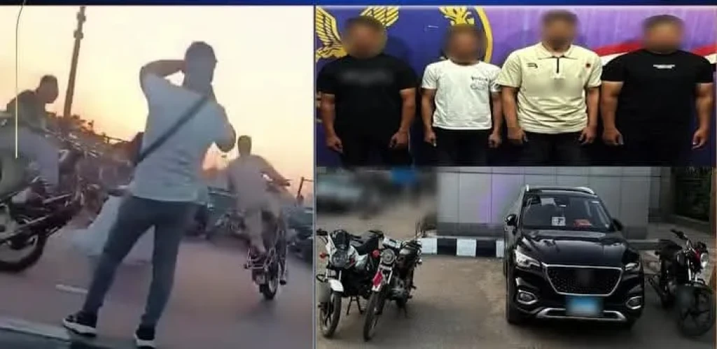 ضبط 4 أشخاص بأداء حركات إستعراضية وإعاقة الحركة المرورية بالقاهرة