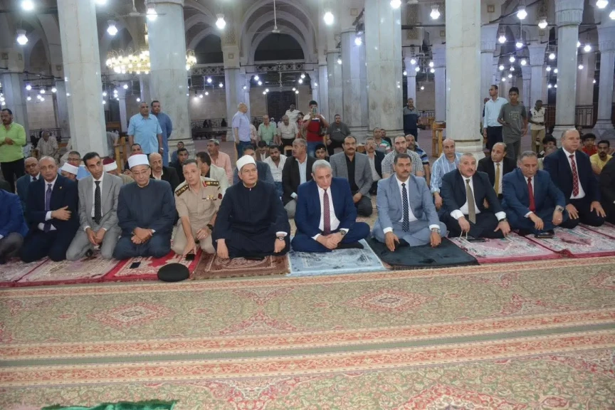 محافظ الغربية يشهد احتفالية رأس السنة الهجرية ١٤٤٧هـ من رحاب المسجد الأحمدي