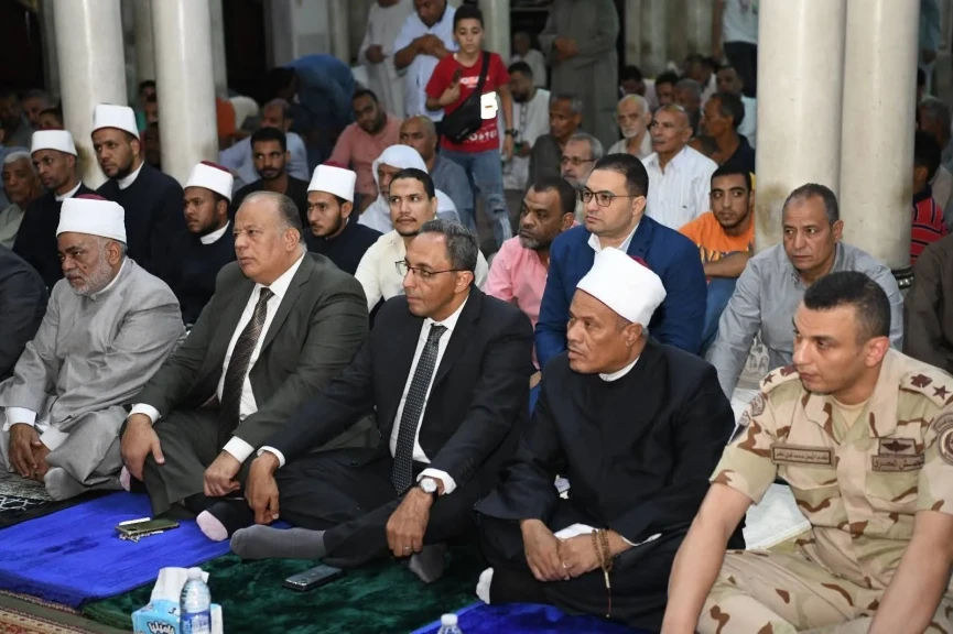 محافظ قنا يشهد احتفالية العام الهجري الجديد بمسجد سيدي عبد الرحيم القنائي
