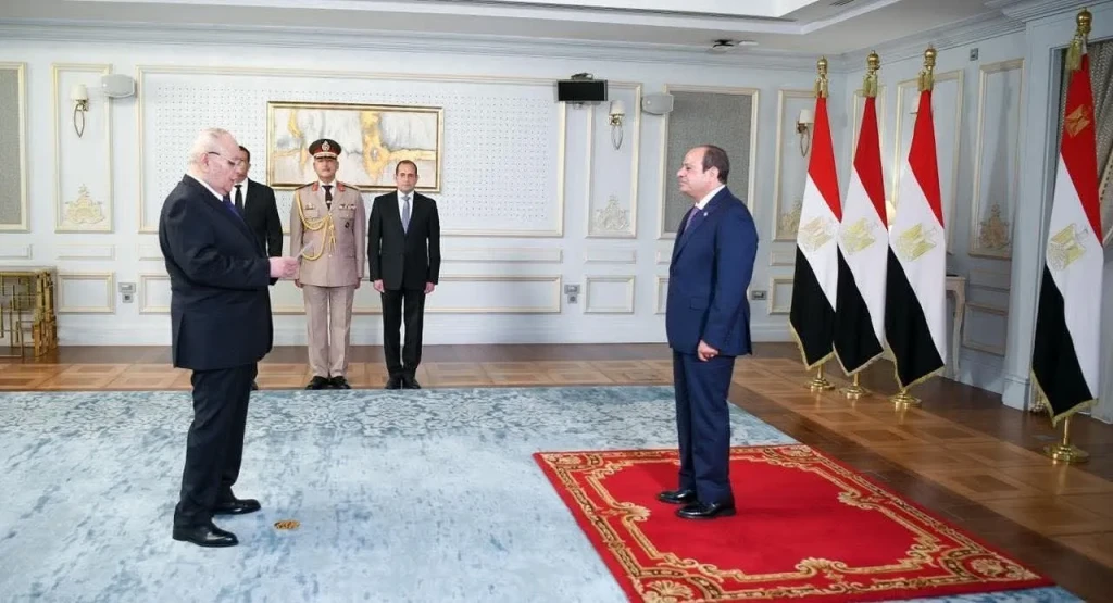 رؤساء الهيئات القضائية الجدد يؤدون اليمين القانونية أمام الرئيس السيسى