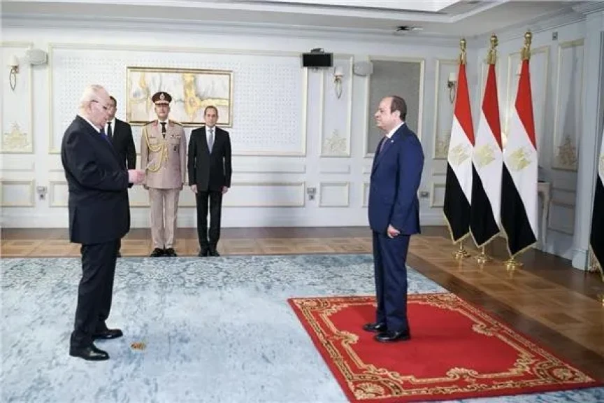 المستشار أسامة يوسف شلبي رئيس مجلس الدولة يؤدي اليمين الدستورية أمام الرئيس السيسي