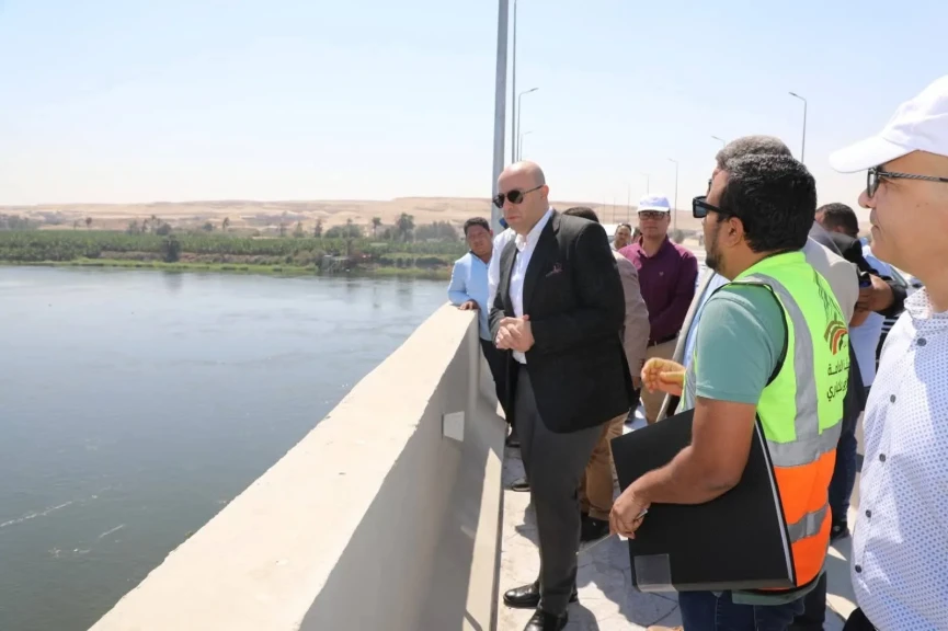 محافظ بني سويف:يؤكد أن  محور الفشن الحر أحد الشرايين الهامه للدوله