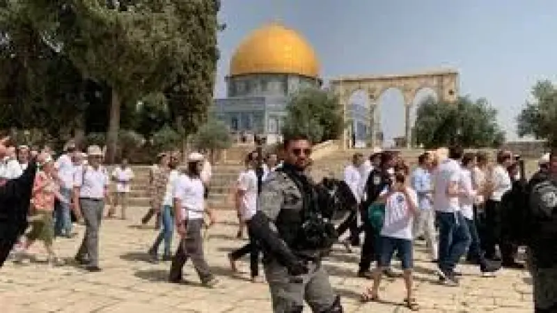 الاحتلال الإسرائيلي يحول المسجد الأقصى إلى قاعة احتفالات للمستوطنين