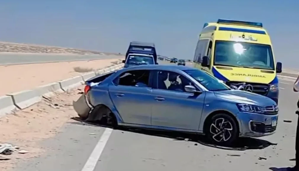 مصرع أسرة كاملة في حادث بطريق العلمين