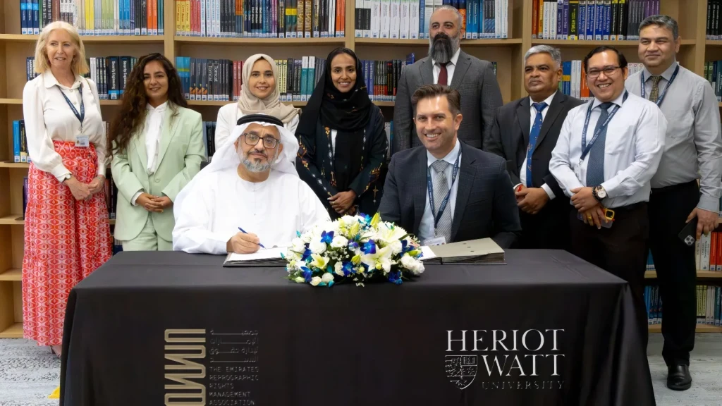 ”الإمارات لحقوق النسخ” تواصل ريادتها الدولية عبر توقيع أول ترخيص جامعي لحماية حقوق النسخ في الدولة
