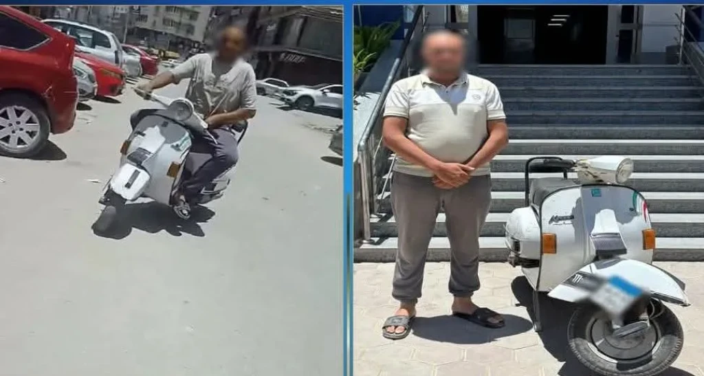 الداخلية:ضبط سائق دراجة نارية لقيامه بالتحرش بإحدي السيدات بالفيوم