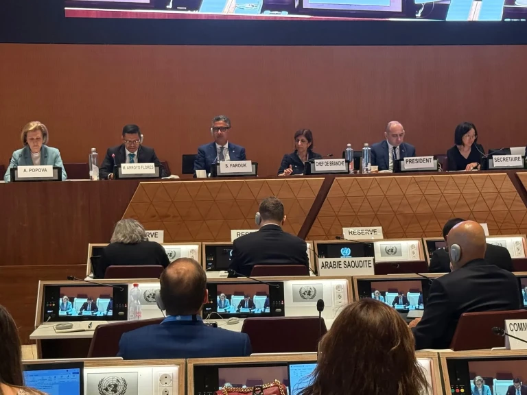 وزير التموين والتجارة الداخلية يلقي كلمة مصر خلال الجلسة الافتتاحية في مؤتمر الأمم المتحدة بجنيف
