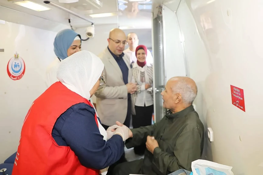 محافظ بني سويف يشهد انطلاق فعاليات حملة 100 يوم صحة