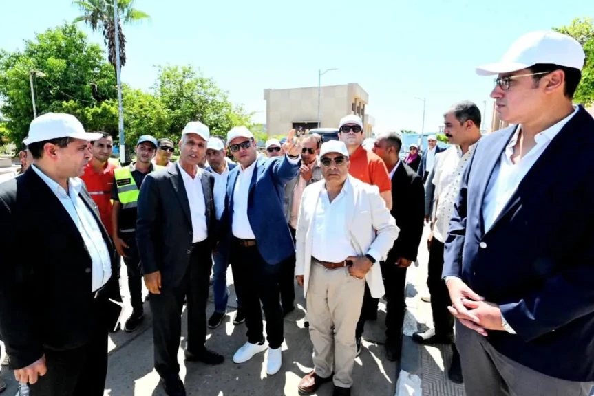 وزير الإسكان ومحافظ الدقهلية يتفقدان توسعات محطة مياه شرب بلقاس بطاقة ٣٤ الف َم٣/يوم