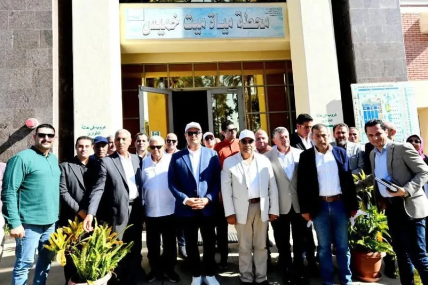 وزير الإسكان ومحافظ الدقهلية يختتمان جولتهما بتفقد محطة مياه شرب ”ميت خميس”