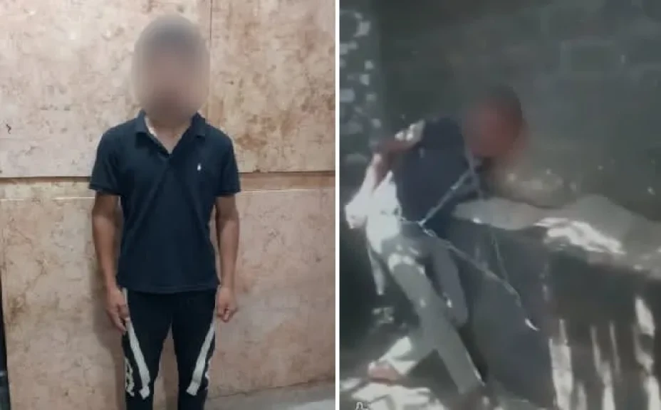 الداخلية تكشف  ملابسات فيديو واقعة التعدي على شخص مقيد بسلسلة حديدية في الشرقية