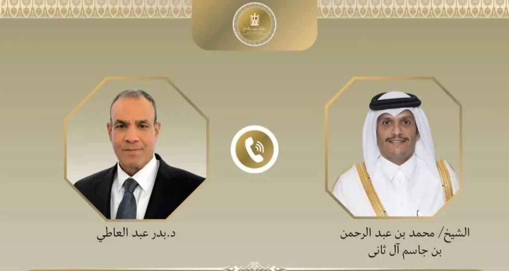 اتصال هاتفي بين وزير الخارجية والهجرة ونظيره القطري