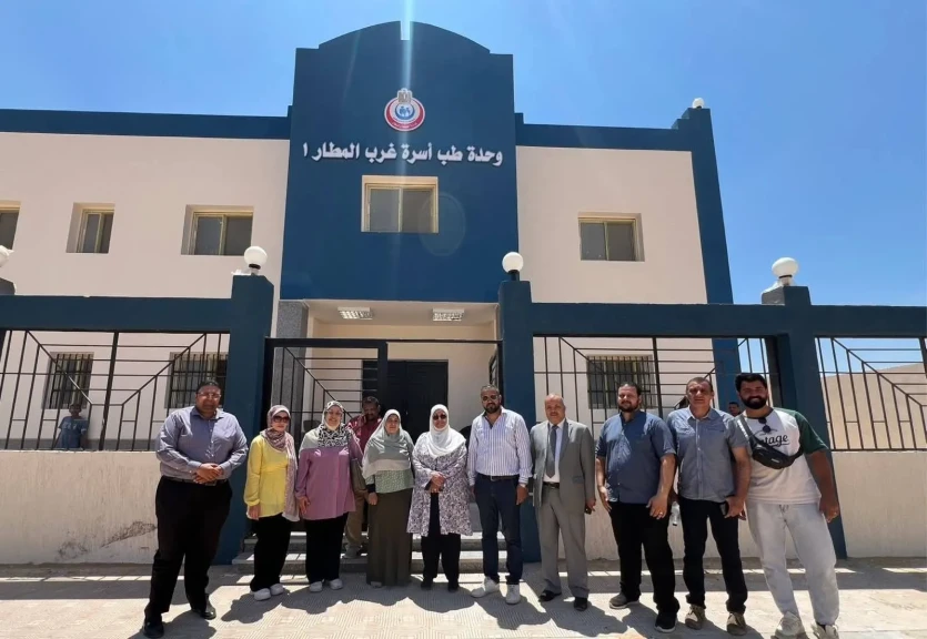 تسليم مبنى وحدة طب الأسرة بمنطقة غرب المطار بمدينة أكتوبر الجديدة تمهيداً للتشغيل
