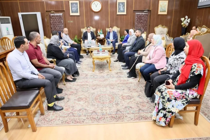 محافظ المنوفية يلتقى وفد منظمة الصحة العالمية