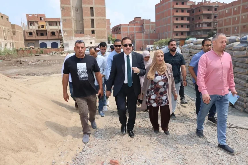محافظ المنوفية يتفقد مجمع مدارس البتانون الجديد
