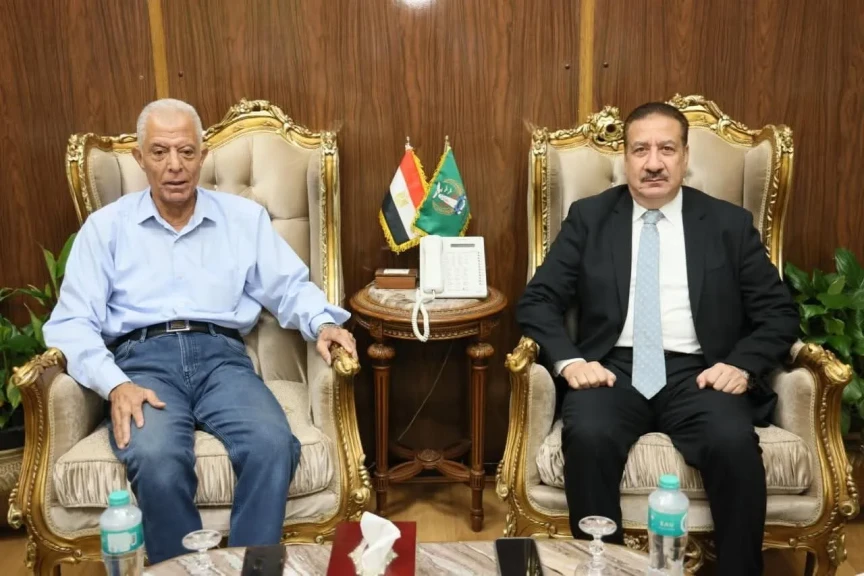 محافظ المنوفيةيلتقي مستشار رئيس مجلس الوزراء للمشروعات القومية
